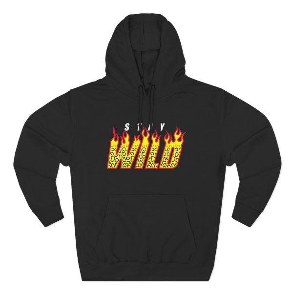 Stay Wild Three-Panel Fleece Hoodie